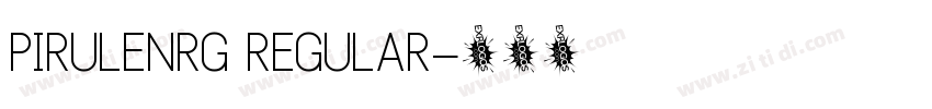 PIRULENRG REGULAR字体转换